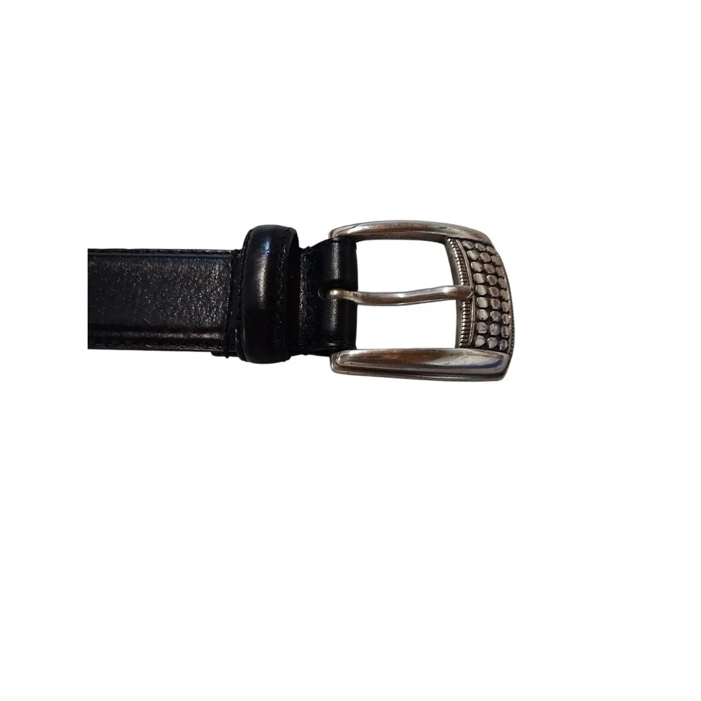 Fossil Mens size Large Leather Business Casual Office Career Everyday Black Belt